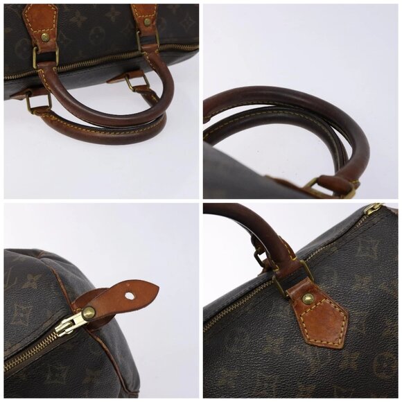 LOUIS VUITTON Monogram Speedy 30 Hand Bag M41526 LV Auth 135166 - Picture 16 of 16